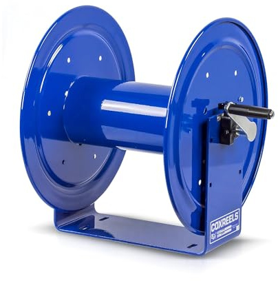 Coxreels 117-3-250 Hand Crank Hose Reel - Spool for Coiling Hoses and Cables - Rotating Storage with Hand Crank - Steel Manual Air Hose Reel - 17 x 18.25 x 18 Inches