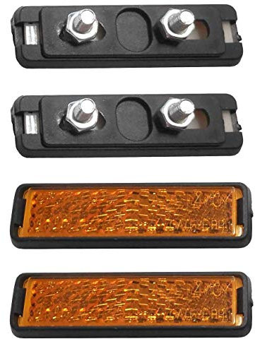 M-Wave SCHRAUB Pedal-Reflektoren, Schwarz, One Size