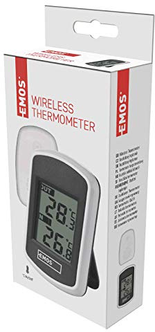 EMOS Trådlös digital utomhus- och inomhustermometer med utomhussensor, batteridriven