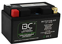 BC Lithiumbatterien BCTZ10S-FP LiFePO4 Lithium Motorradbatterie, Black
