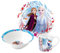 p:os 24508049 Frozen Die Eiskönigin - Frühstücksset, 3-teiliges Geschirrset mit Teller, Schüssel und Tasse, Kindergeschirr aus Porzellan, spülmaschinen-/mikrowellengeeignet