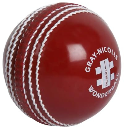 Gray-Nicolls Wonderball träning cricketboll för män – röd, senior