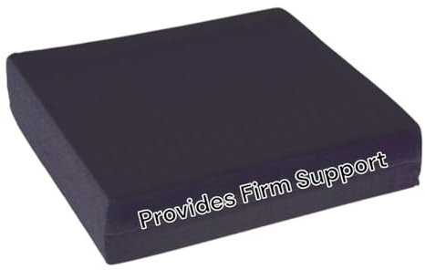 Essential Medical Supply Rehab 1 Foam Seat Cushion - Denser Cushion for Office Chairs, Wheelchairs, and More - Chair Seat Pad Provides Additional Support and Pain Relief for Seniors - 18 x 16 x 2