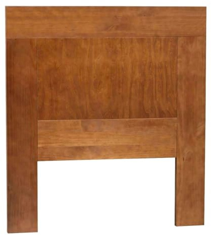 Moblit Cabecero para Somier de 90 cm Realizado en Madera de Pino Macizo Color Cerezo Claro Serie Kalpe Medida (110x100x2) cm (AltoxAnchoXFondo) Robusto y Duradero