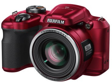 Fujifilm S8650 Bridge Digital Camera - Red (16MP, 36x Fujinon Optical Zoom Lens) 3 inch LCD