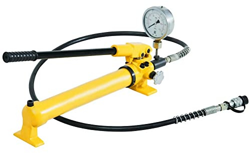 Hydraulische Handpumpe mit Manometer (700 bar, 700 cm3) (B-700B)