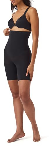 SPANX SPANXsculpt Power Series High-Waisted Mid-Thigh Short, Very Black, S
