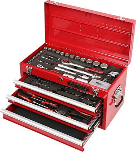 KS Tools 911.0100 1/4+1/2 Werkzeug-Satz, 100-tlg., Farbe