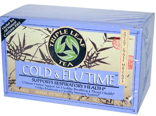 Triple Leaf Tea, Cold & Flu Time, 20 Tea Bags, 1.4 oz (40 g)