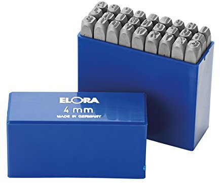 Elora Schlagbuchstaben-Satz, 27-teilig, 400B-4 mm, 0400010040000
