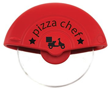 Fackelmann Coupe Roulette à Pizza Acier/Rouge/Argent