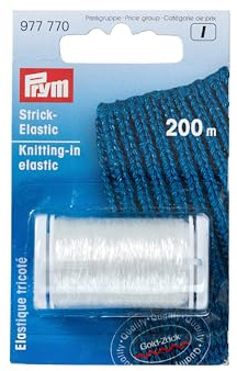 Prym - Prym Knitting-in (200m) Fil Transparents Élastique Tape - 1 Pièce