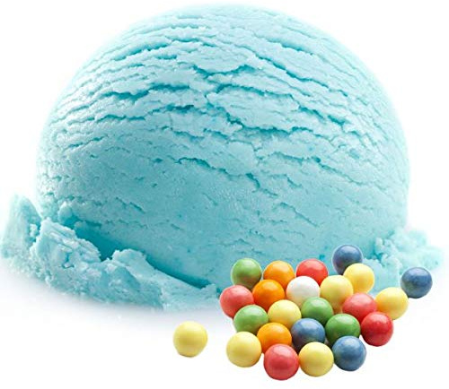 Bubble Gum blau Geschmack Eispulver VEGAN - OHNE ZUCKER - LAKTOSEFREI - GLUTENFREI - FETTARM, auch für Diabetiker Milcheis Softeispulver Speiseeispulver Gino Gelati (Bubble Gum blau, 1 kg)