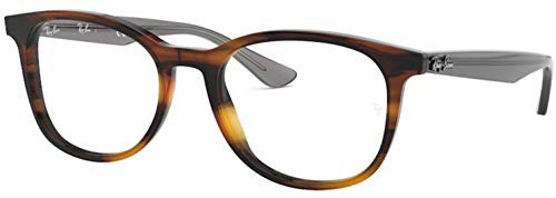 Ray-Ban Unisex-Erwachsene RX5356 Brillengestell, Braun (Shiny Havana), 52