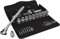 Wera 05004077001 8100 SC 7 Zyklop Metal Ratchet Set with push-through square, 1/2 drive, metric, 28 pieces
