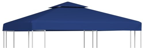 vidaXL Pavillon Zeltplane Plane Abdeckung 270g/m² 3x3 m Dunkelblau