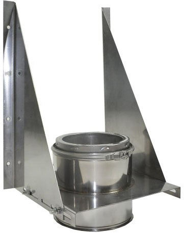 SHASTA VENT Tee Support for Class A, Double Wall, Insulated, SS 6 Chimney Systems