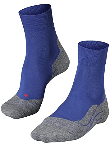 FALKE herr Löparstrumpor RU4 Endurance M So bomull funktionellt material antiblåsning 1 par, Blå Athletic Blue 6451, 42-43