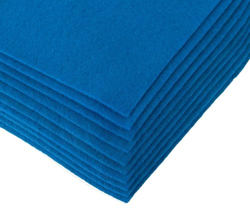 maDDma Bastelfilz Bögen 10er-Pack Flex Filz DIN A4, Stärke 1,5-2mm, Filzplatte, 50 Farben