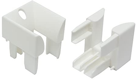 DIWARO.® Einlauftrichter für Rolladenführungen aus Kunststoff weiß, Preis pro Paar | Rollo, Rollade, Jalousie