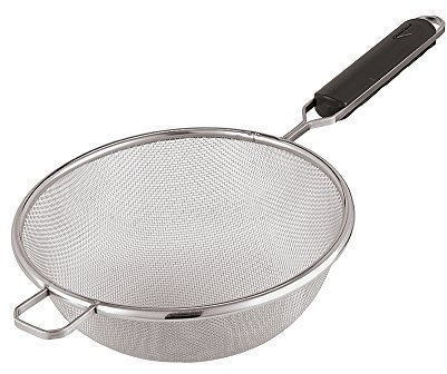 PADERNO WORLD CUISINE Paderno Colador, Acero Inoxidable, Plateado, 20 cm