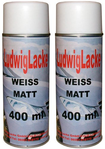 Standardspray 2 Lackspray Weiss matt 400 ml je Spraydose