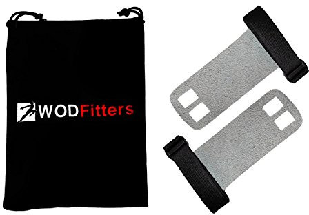WODFitters - Maniques en Cuir texturé - pour Cross-Training/WOD/tractions/Kettlebell/Powerlifting/Gymnastique - Protection des Mains - Housse de Protection Incluse - XS