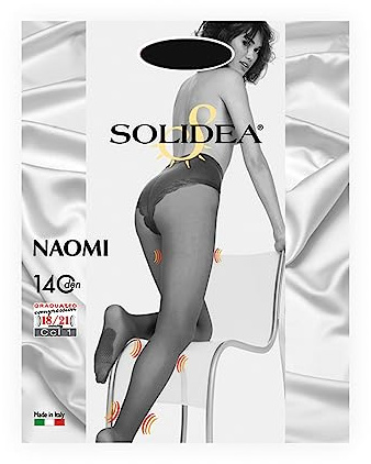 Solidea Collant 70 den a maglia liscia NAOMI 70 sheer Calze a compressione graduata 12/15 mmHg Art. 013170