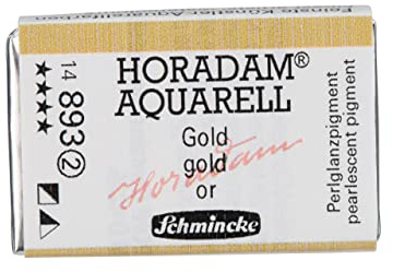 Schmincke - HORADAM® AQUARELL - Finest Artists' watercolours, 893 Gold, 14 893 043, 1/1 pan