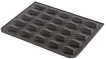Happyflex HF04522 Stampa, Madeleine, 25 Pezzi, Silicone, Black, unità