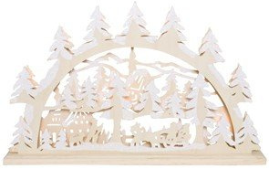 Weihnachtsleuchter, 10 Minilichter, ROTPFEIL
