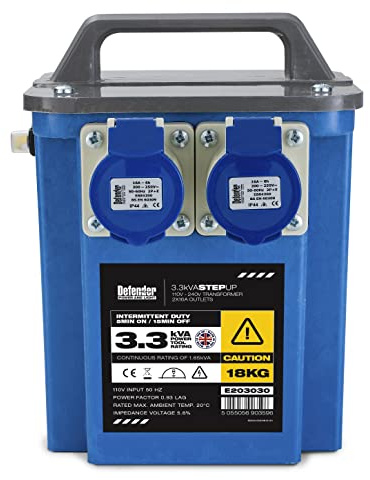 Defender 3.3kVA Step Up Transformer 230V 3300W (E203030)