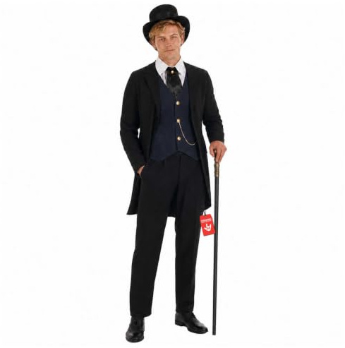 Fun Shack Herren Kostüm Viktorianisch, Frack Steampunk, Gehrock, Perfekt für Karneval und Halloween, L