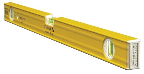 Stabila 29224 61 cm magnetische 3-Vial Bauunternehmer Wasserwaage