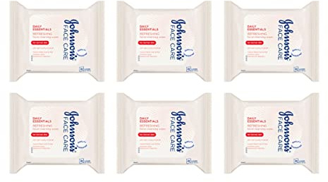 PH Johnsons Refreshing Facial Wipes 6x25pk