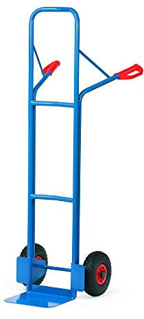 Fetra Transportgeräte mcacpcrp5 Schubkarre luftbereift A2, 300 kg Belastung, 15 kg Gewicht, 580 mm Breite x 1600 mm Höhe