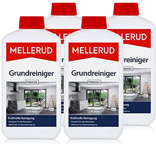 4x Mellerud Grundreiniger Intensiv 1L - gegen Schmutz und alte Pflegefilme