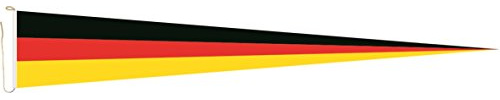 U24 Langwimpel Deutschland Fahne Flagge Wimpel 150 x 40 cm Premiumqualität