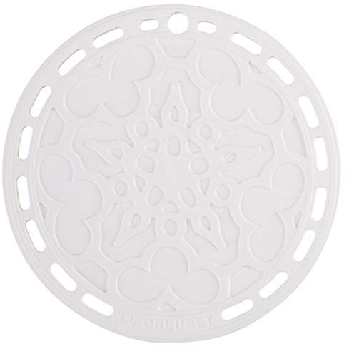 Le Creuset Dessous de Plat français en Silicone, 20,3 cm, Blanc