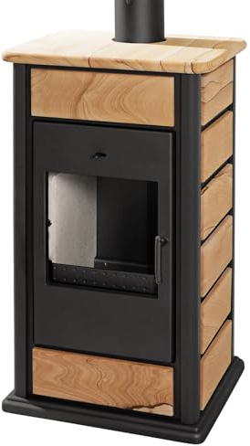 Schmitzker Alicante wasserführender Kaminofen 14,5 kW Schwarz Sunshine II