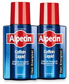 Alpecin Coffein-Liquid - 2 x 200 ml - Hair Energizer zur Vorbeugung von erblich bedingtem Haarausfall bei Männern – zur Stärkung der Haarwurzel