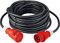 as - Schwabe Cavo di prolunga pesante - 400 V / 32 A spina CEE e presa CEE - 10 m cavo di prolunga H07RN-F 5G a 5 poli incluso cappuccio di protezione - IP44 - Made in Germany - Nero I 61027