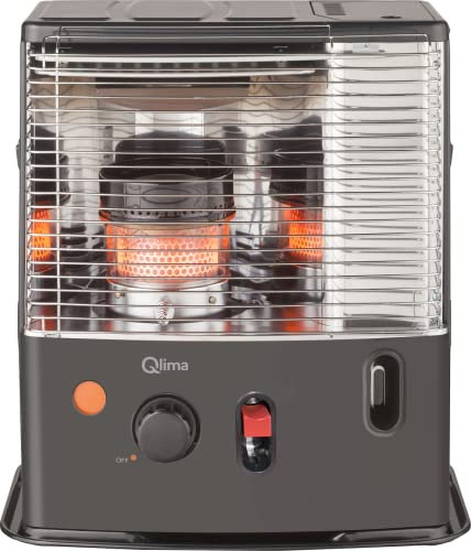 Qlima Petroleum Heizofen R4224STC-2 ohne Netzanschluss - Inklusive Petroleumpumpe! Kamin Heizstrahler Kaminofen Camping Outdoor
