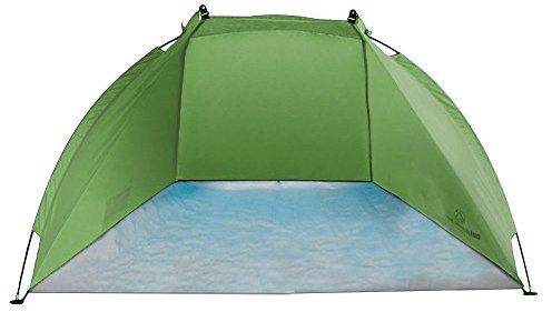 Outdoorer Strandmuschel Helios, grün, UV 80, extrem leicht, Minipackmaß - ideales kleines Sonnenzelt für den Koffer