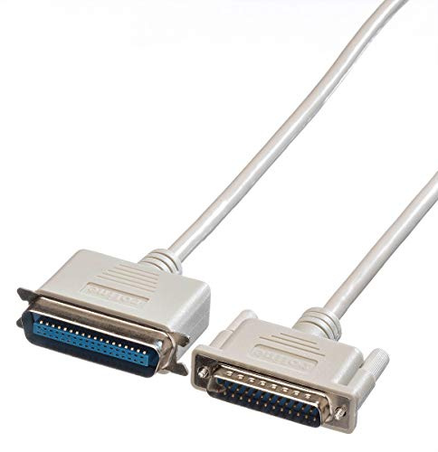 ROLINE Paralleldruckerkabel DB25 ST - Centr.36 ST, grau, 6 m