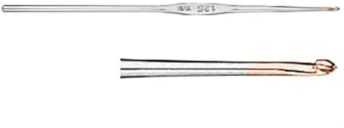 Addi Feinstahl-Häkelnadel, Silber, 0,6 mm