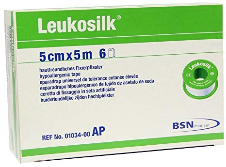 Leukosilk 5 cm x 5 m, 6 St