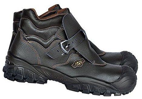 Cofra NT050-000.W44 NEW TAGO UK S3 SRC - Stivali antinfortunistici, colore: Nero/Marrone, taglia 44