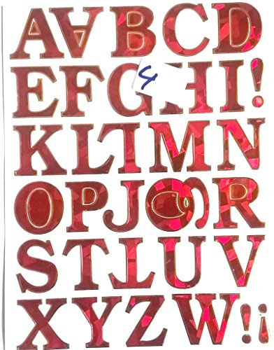 B2SEE Buchstaben Sticker/Aufkleber Klebe-ABC-Alphabet zum aufkleben