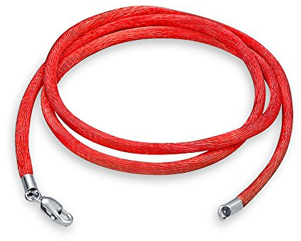 Bling Jewelry Colliers En Satin De Soie Doux Et Fin Pour Pendentif En Superposition Pour Femmes Hommes Adolescents Avec Fermoir À Pince De Homard En Argent Sterling .925 14 16 18 20 24 36 Pouces